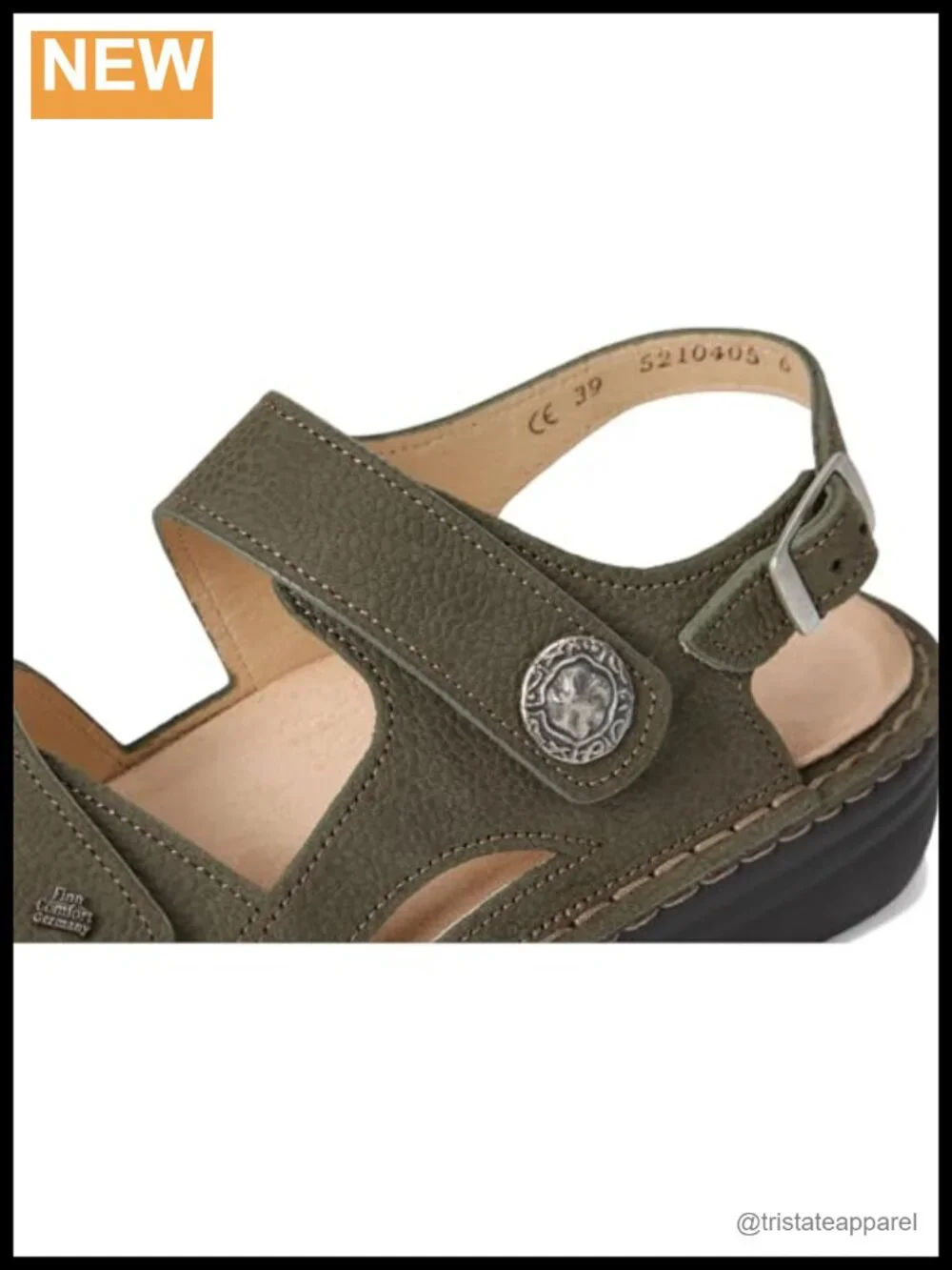 Finn Comfort Barbuda Leather Wedge Sandal